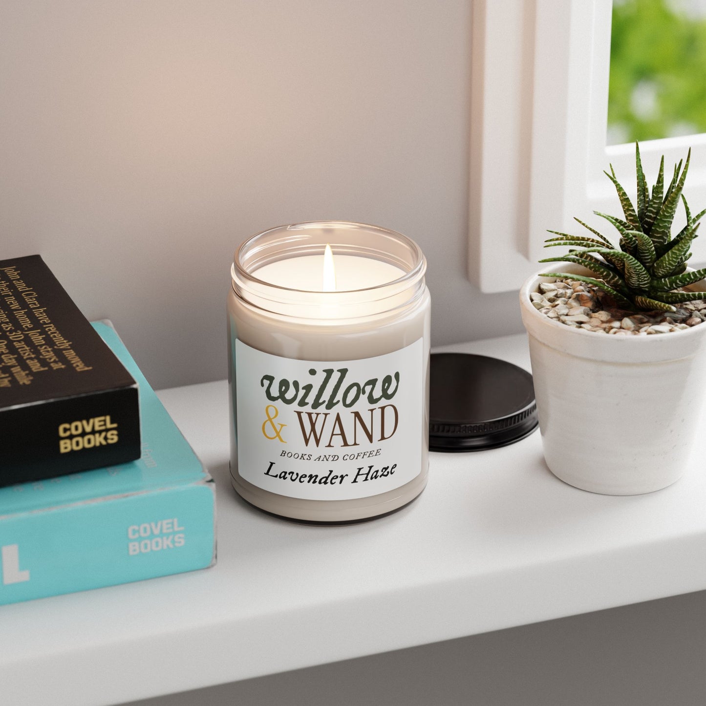 Willow & Wand Scented Soy Candle — Books & Coffee 9oz