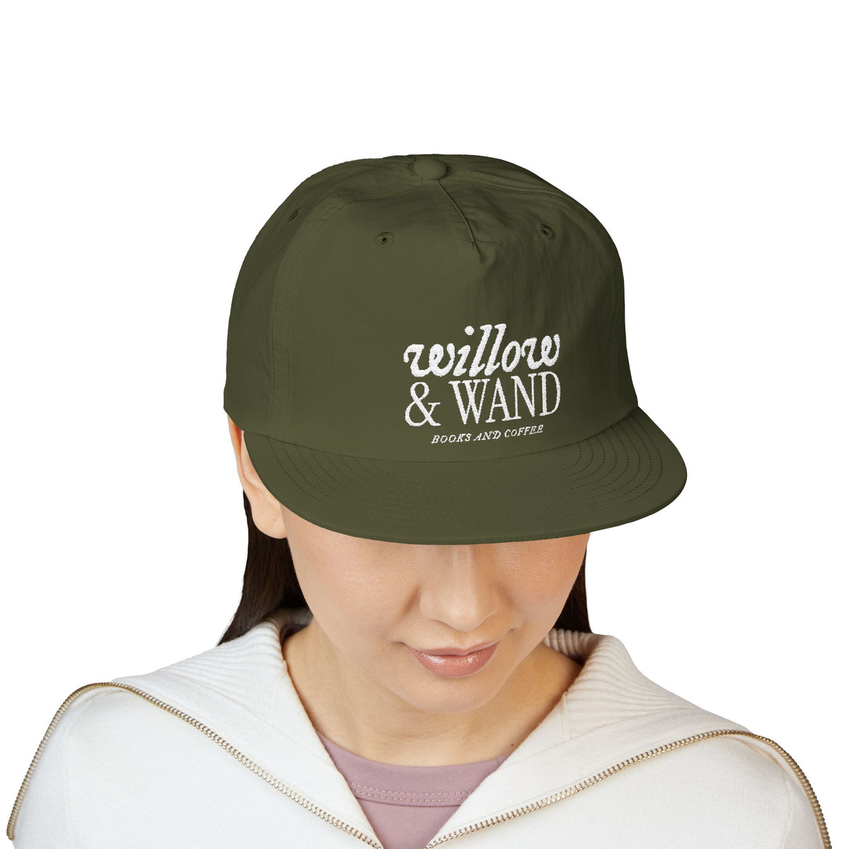 Surf Cap — Willow & Wand Embroidered Logo Snapback Hat