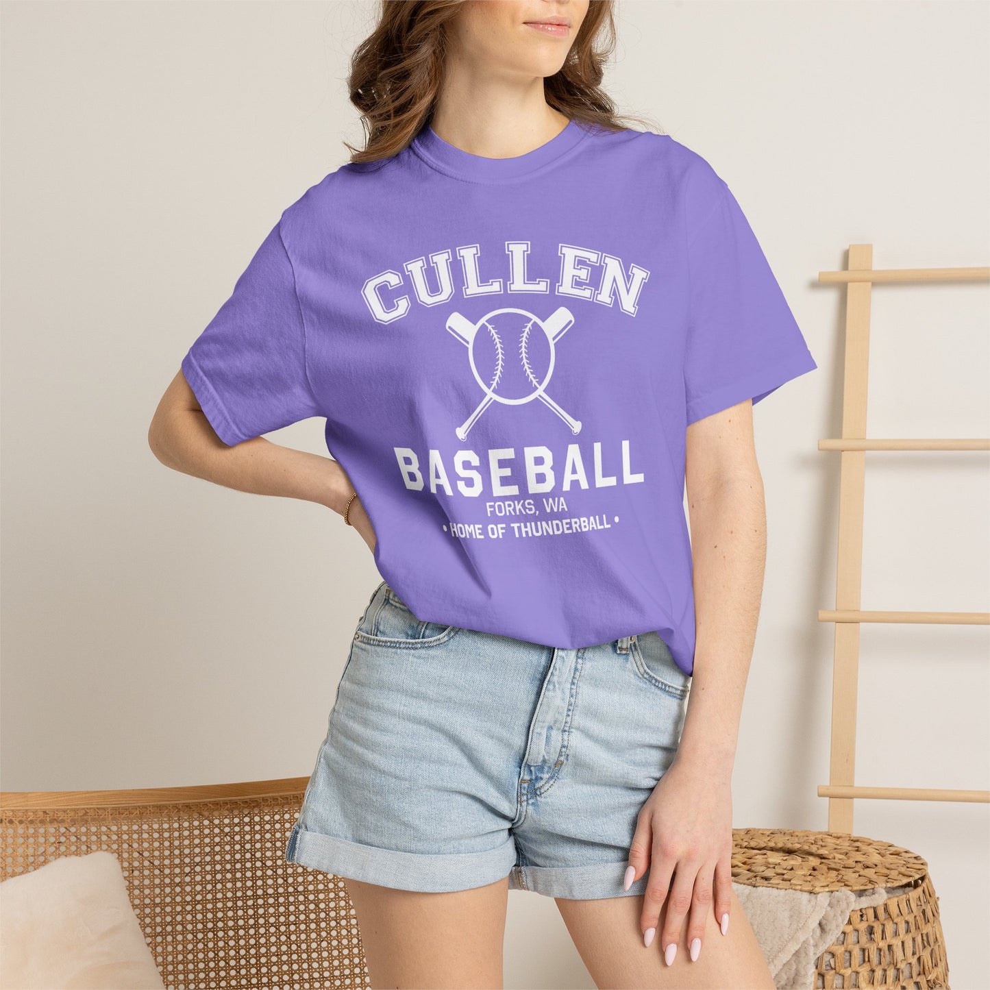 Vampire Baseball Team T-Shirt — Forks 'Home of Thunder ball' Vintage Tee