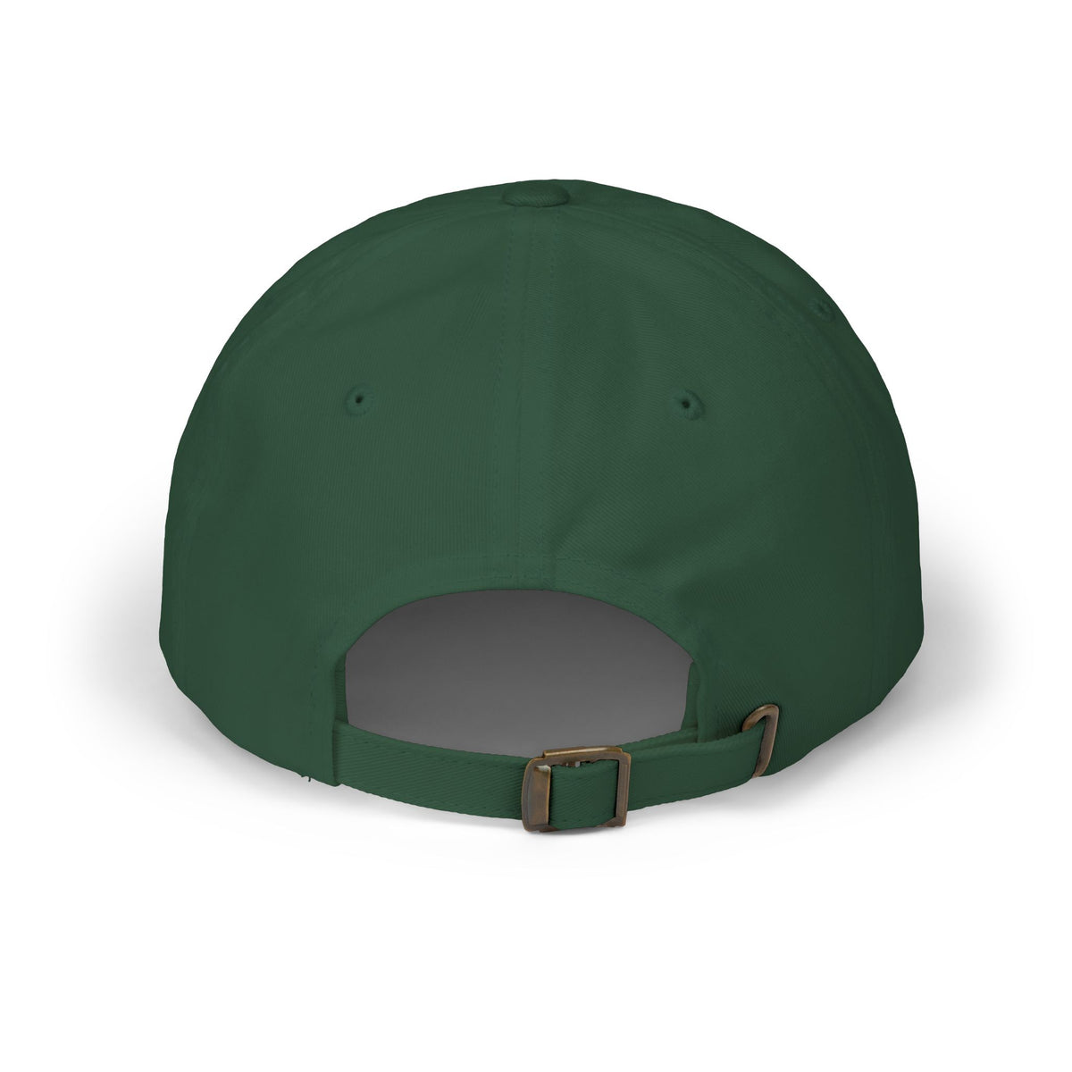 Classic Dad Cap - Retro Embroidered 'Anchored & Loved' White Cotton Baseball Hat