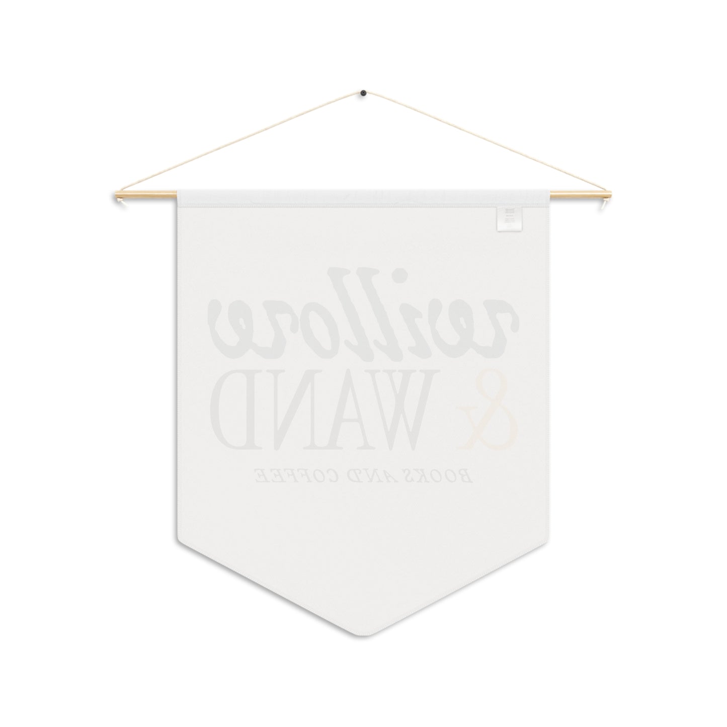 Willow & Wand Books and Coffee Pennant — Cozy Café & Bookshop Banner