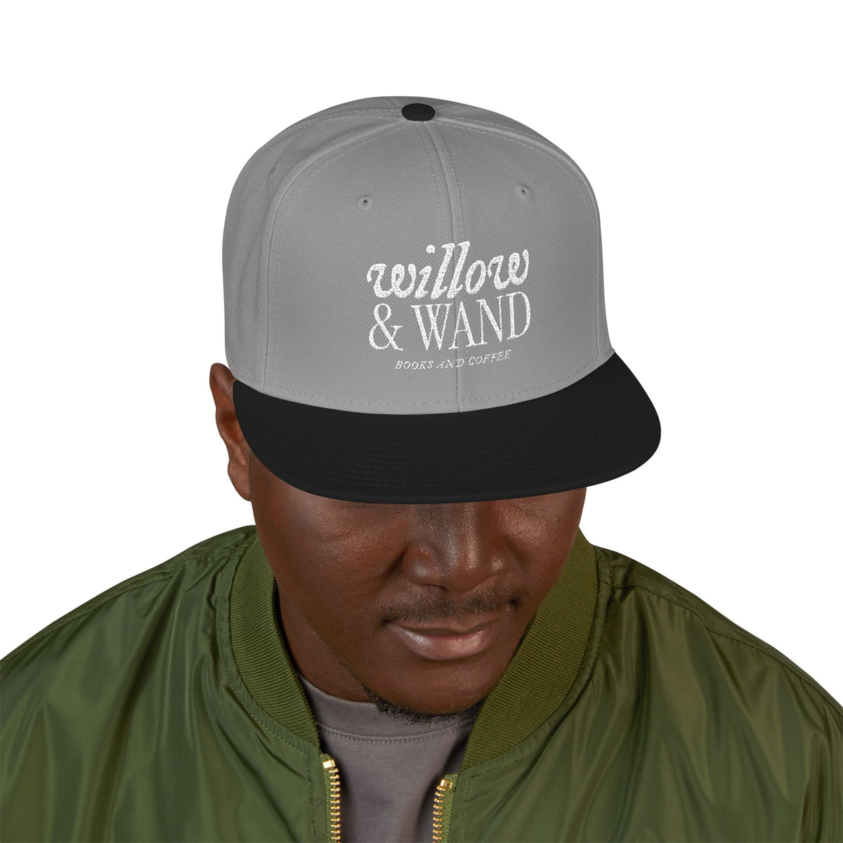Embroidered Snapback Hat