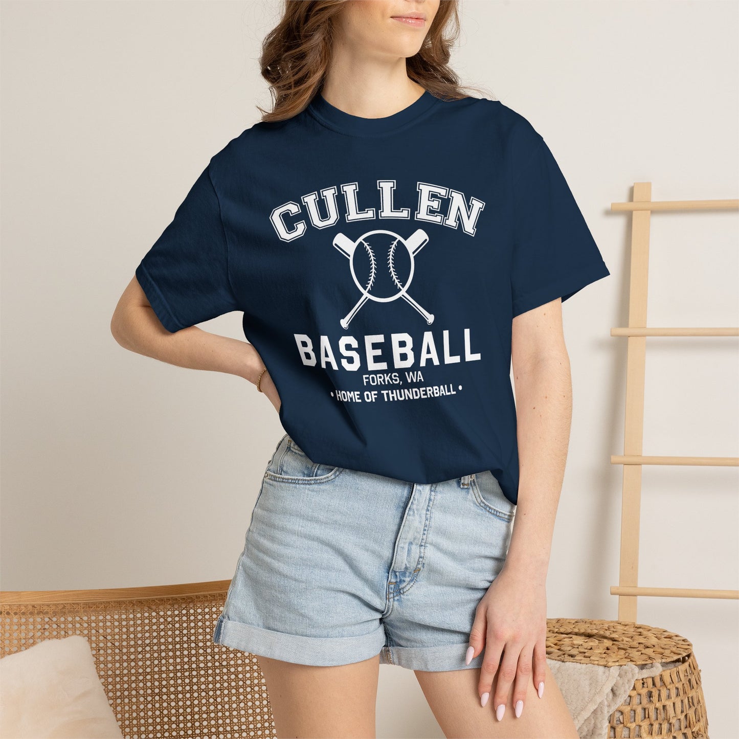 Vampire Baseball Team T-Shirt — Forks 'Home of Thunder ball' Vintage Tee