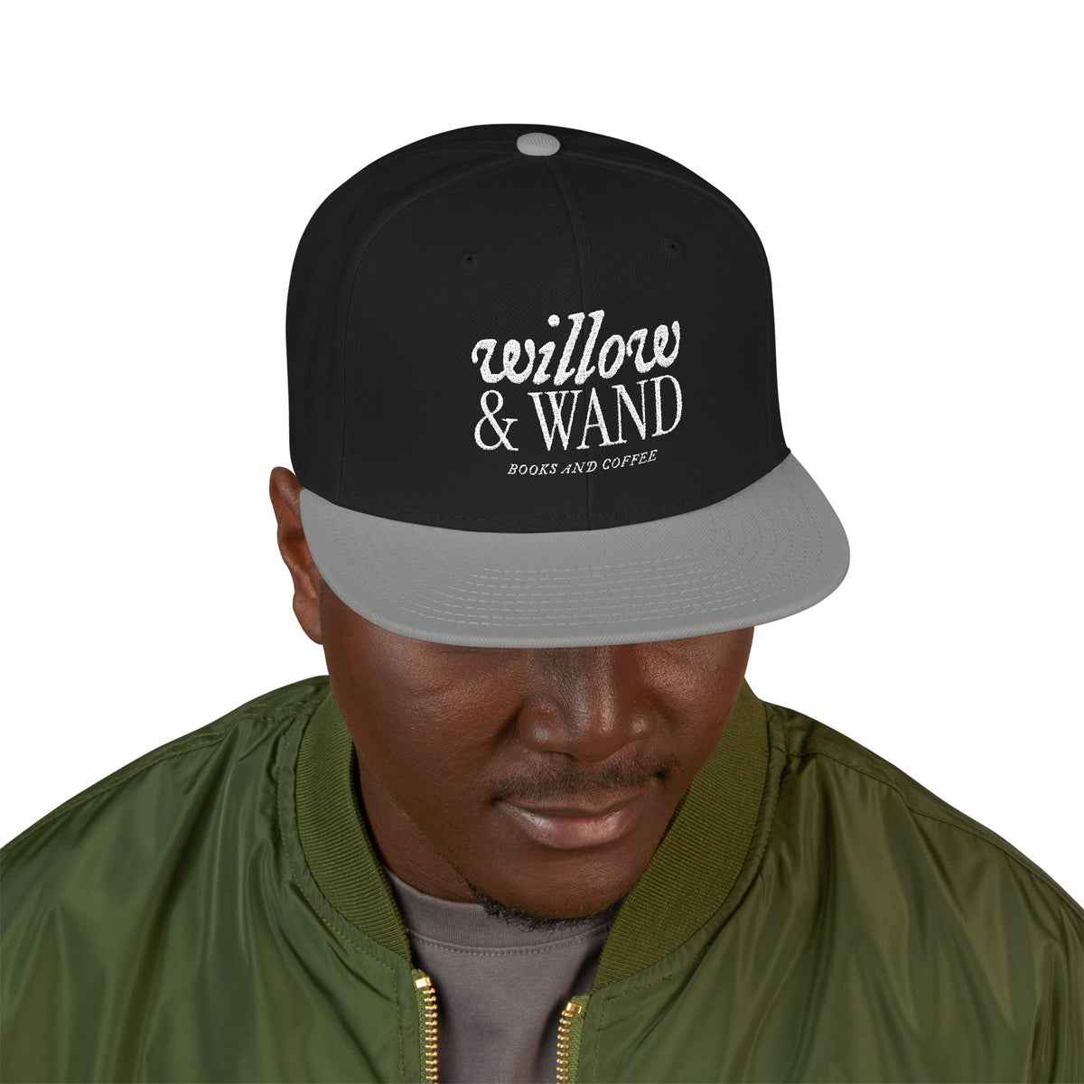 Embroidered Snapback Hat