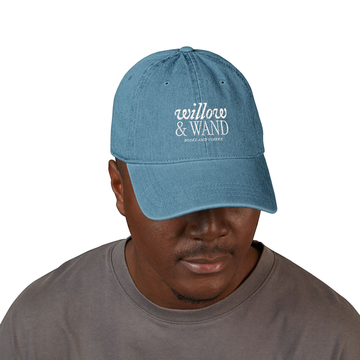 Willow & Wand Embroidered Denim Hat — Vintage Dad Cap