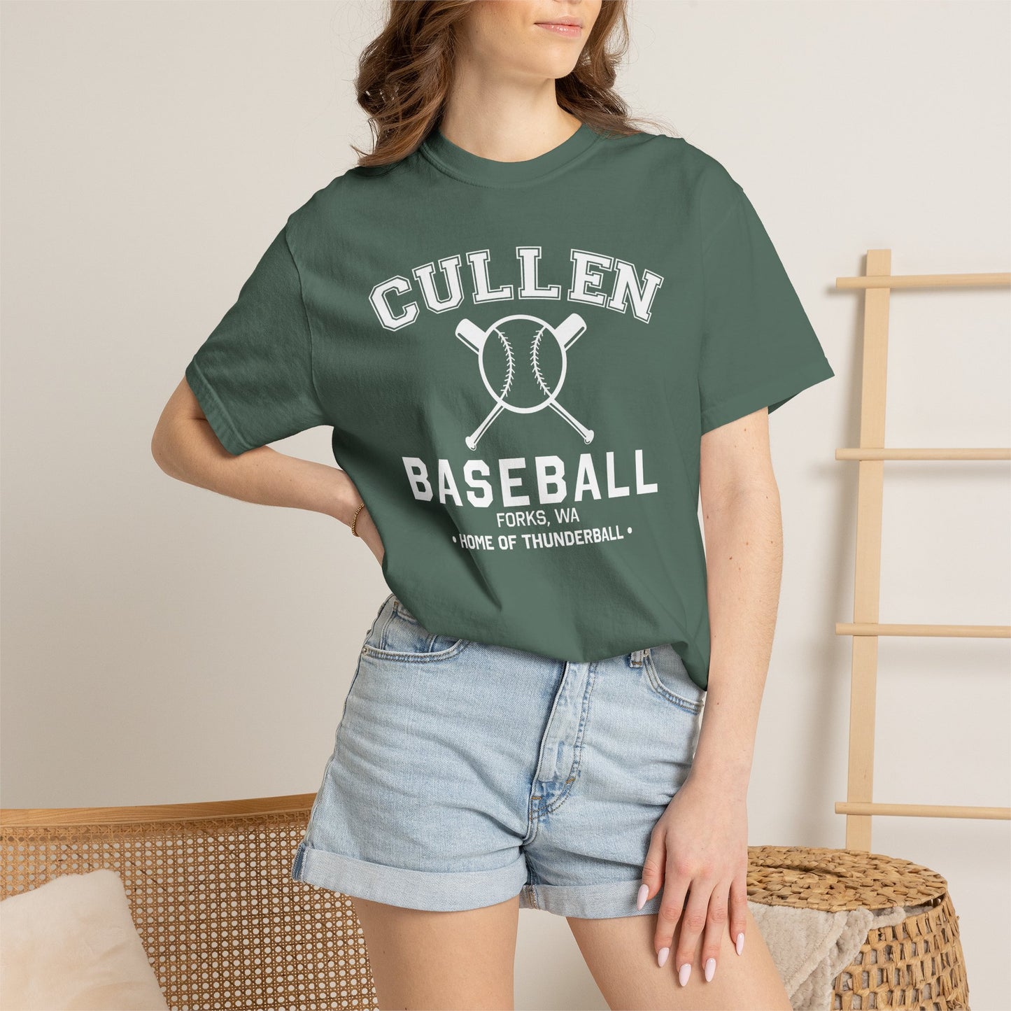 Vampire Baseball Team T-Shirt — Forks 'Home of Thunder ball' Vintage Tee