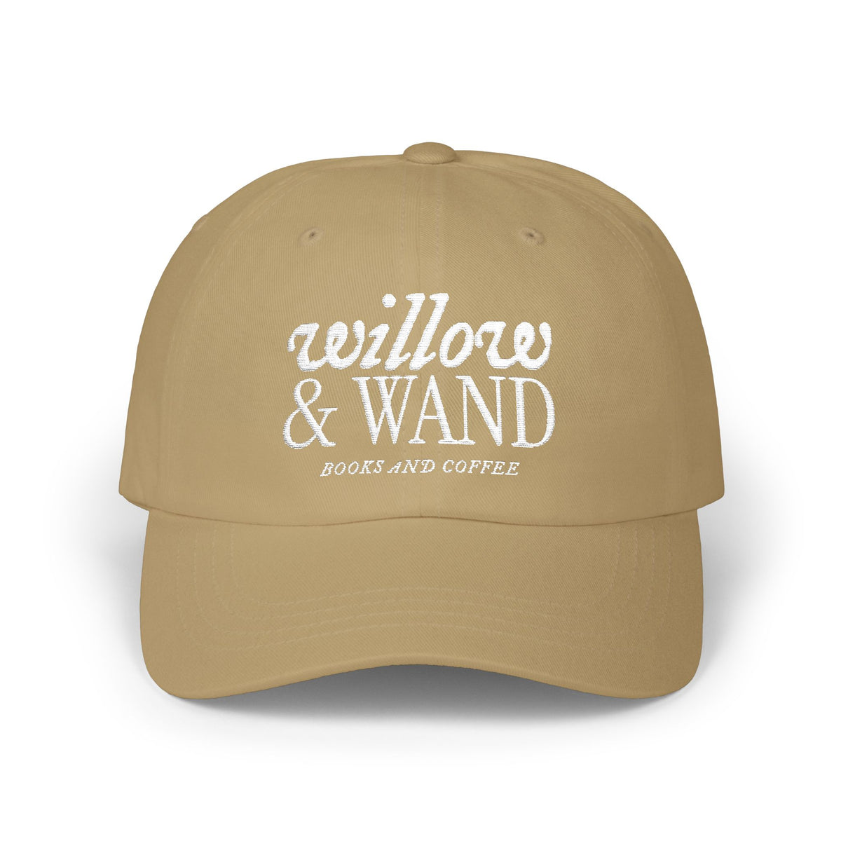 Classic Dad Cap - Retro Embroidered 'Anchored & Loved' White Cotton Baseball Hat