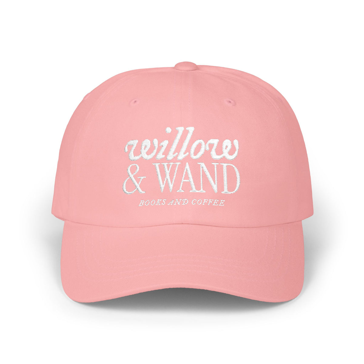 Classic Dad Cap - Retro Embroidered 'Anchored & Loved' White Cotton Baseball Hat