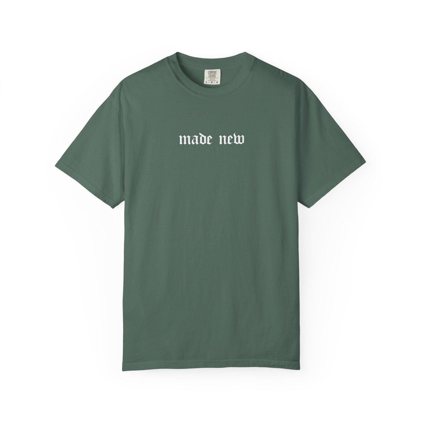 Embroidered “Made New” Christian T-Shirt — Stylish Oversized Tee