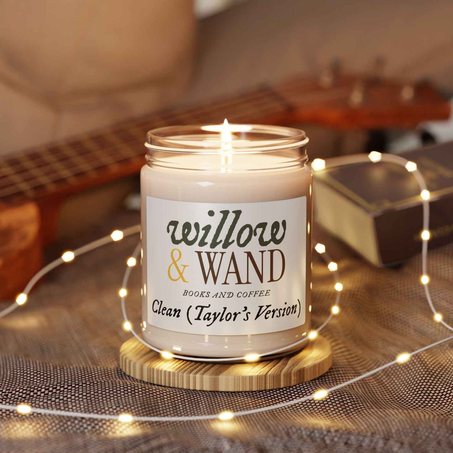 Willow & Wand Scented Soy Candle — Books & Coffee 9oz