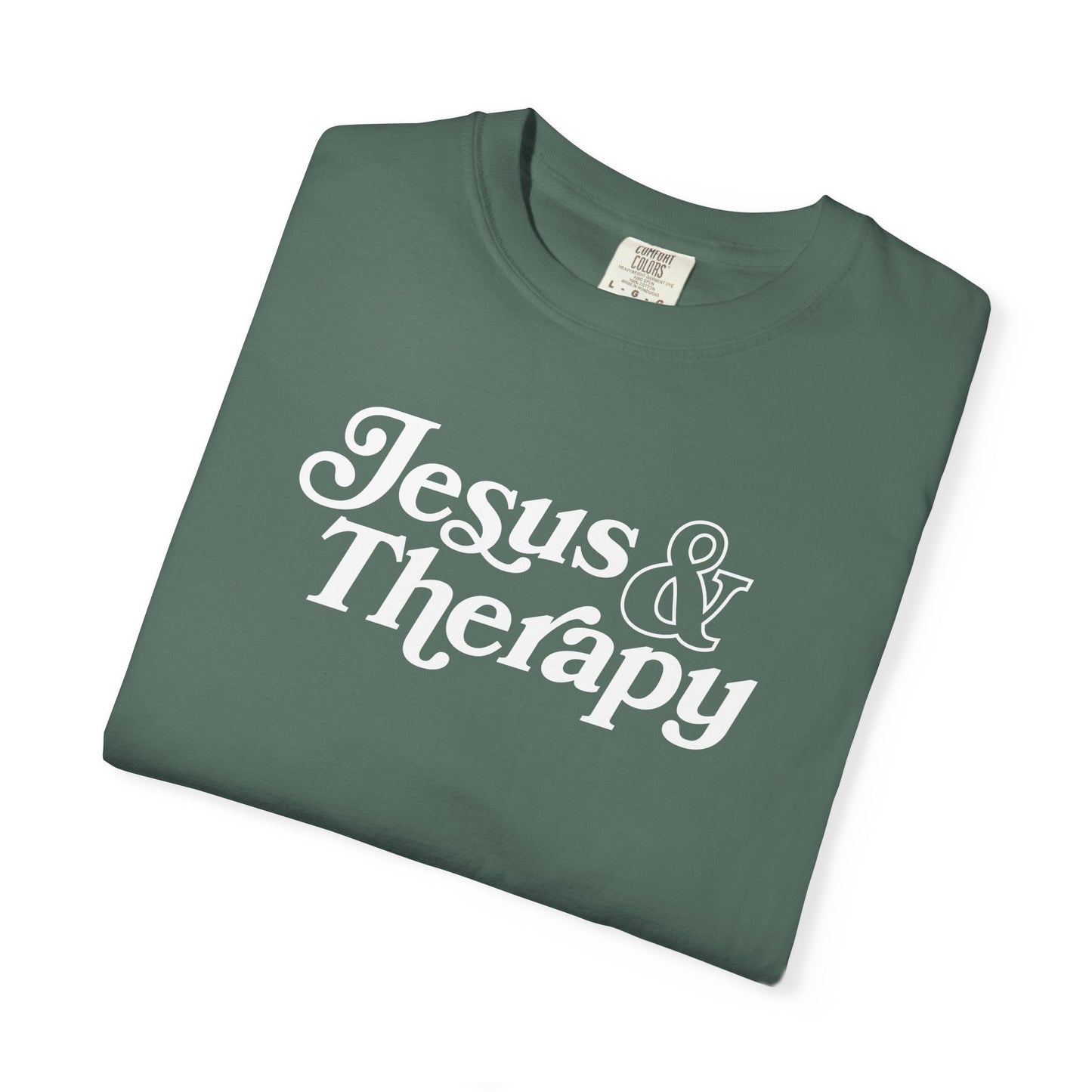 Jesus & Therapy T-Shirt — Faith-Based Christian Tee