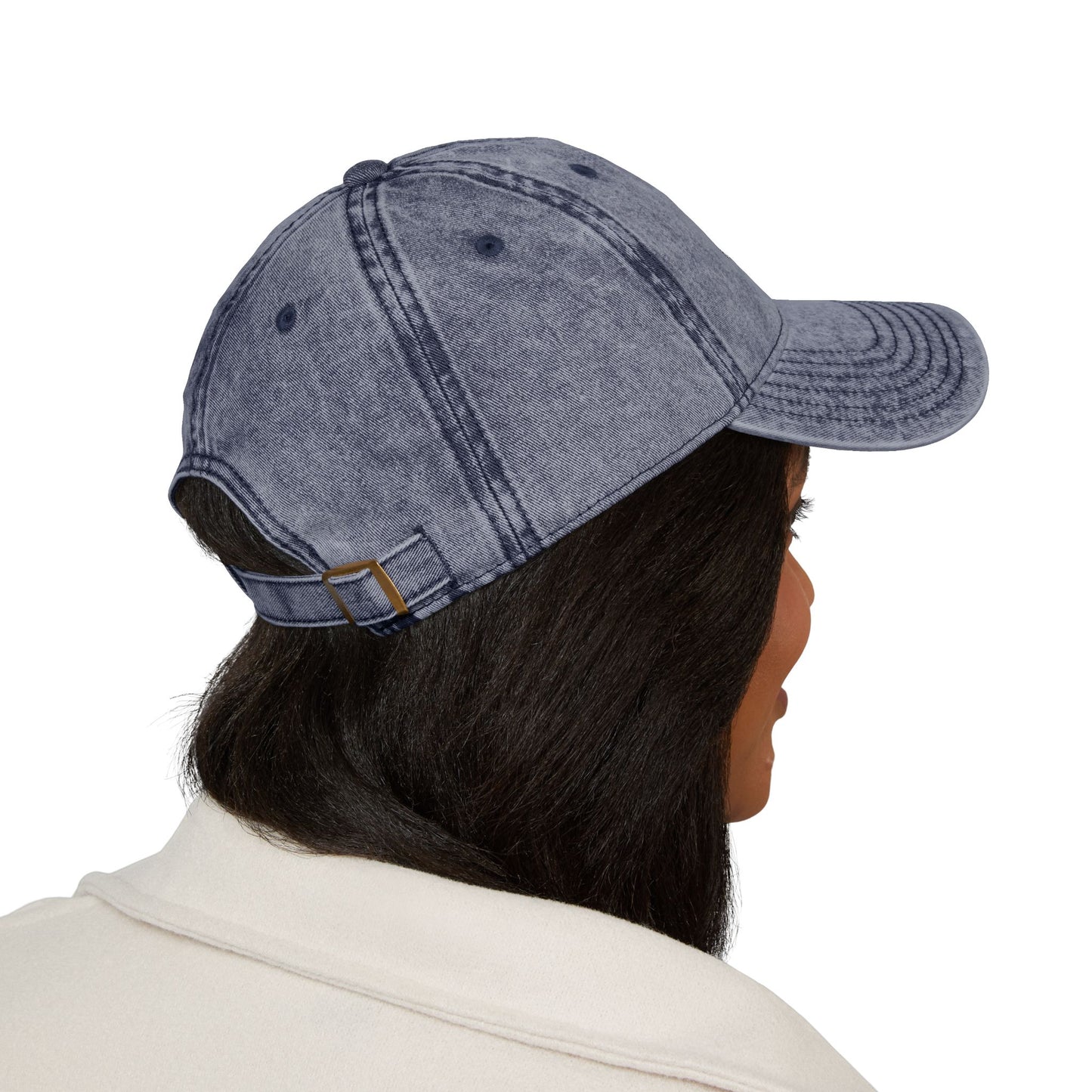 Embroidered Vintage Baseball Cap — "willow & WAND" Red Washed Hat