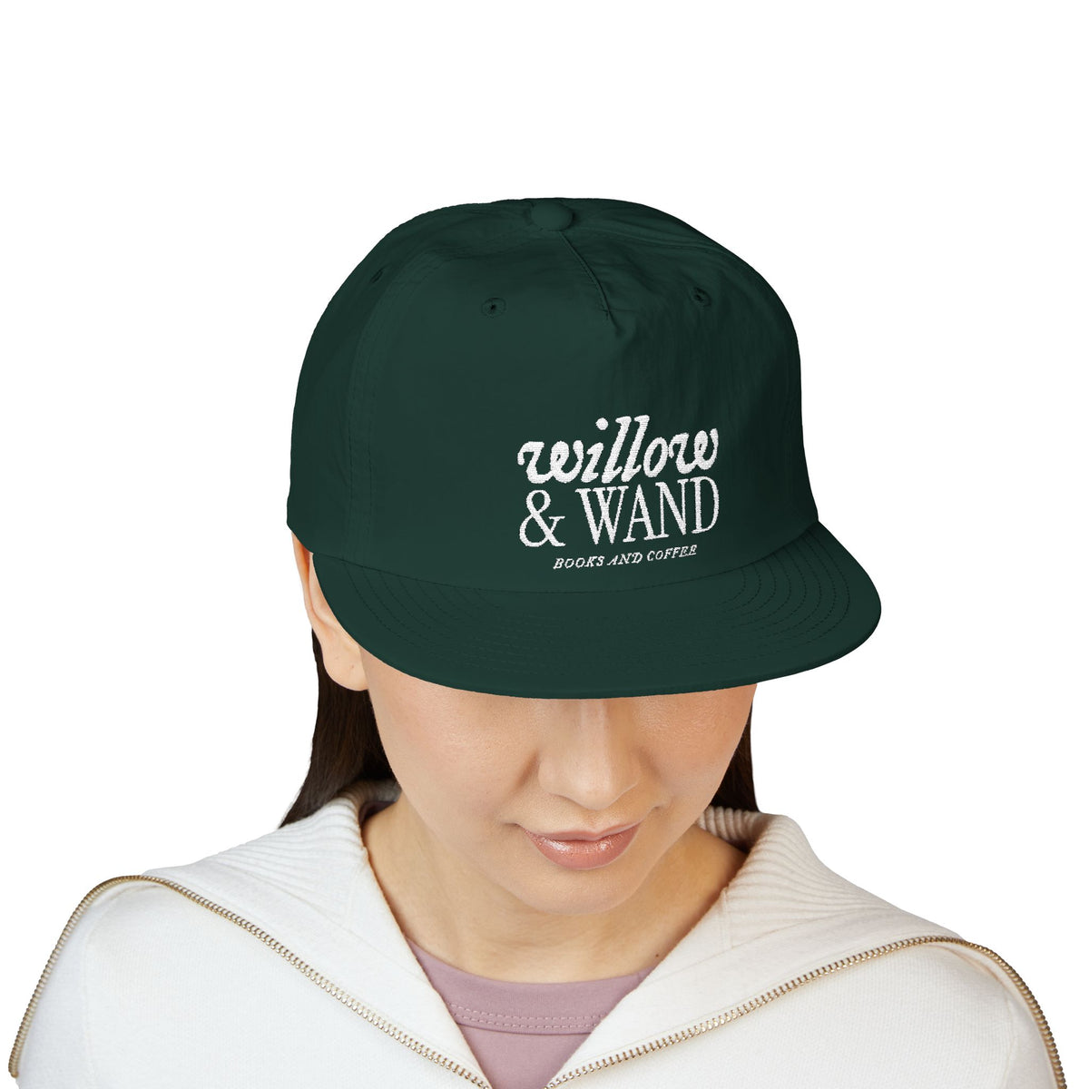 Surf Cap — Willow & Wand Embroidered Logo Snapback Hat