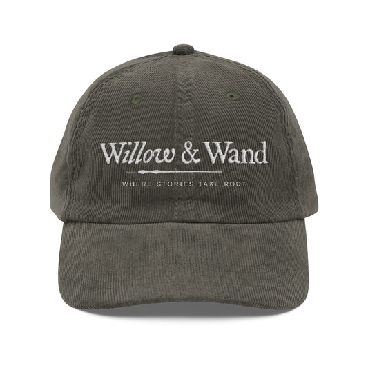 "Willow & Wand" Corduroy Cap - Embroidered Dad Hat