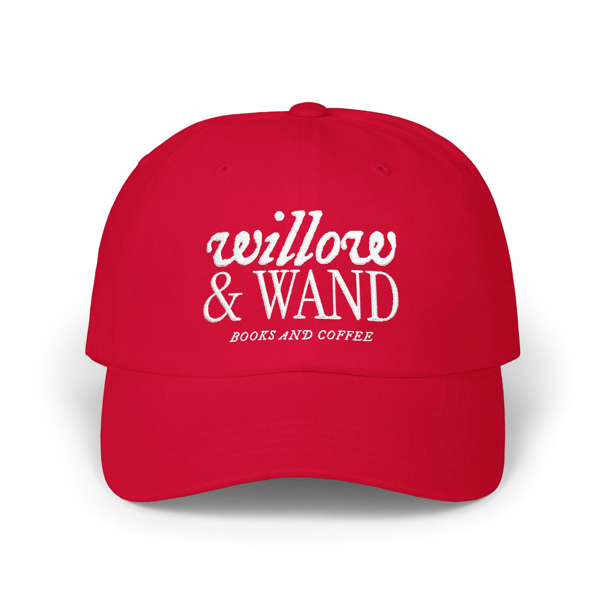 Classic Dad Cap - Retro Embroidered 'Anchored & Loved' White Cotton Baseball Hat