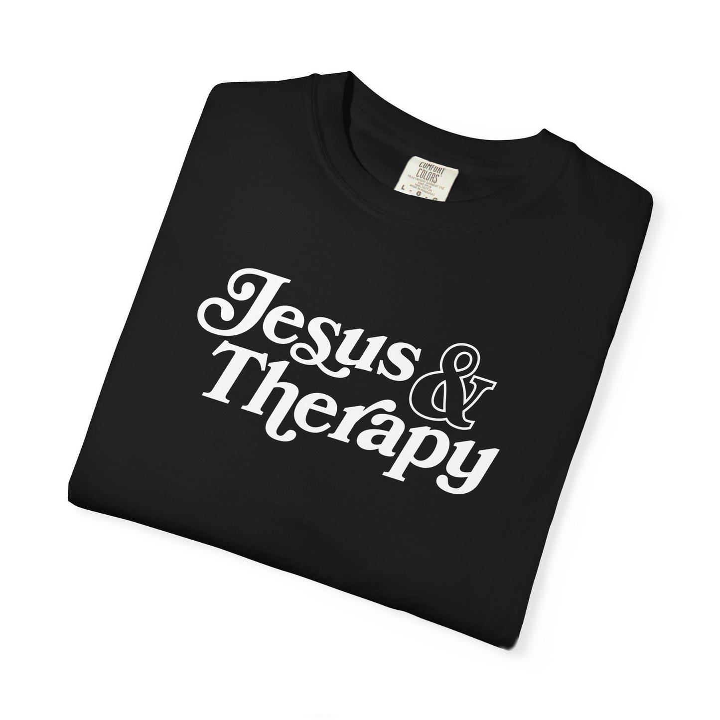 Jesus & Therapy T-Shirt — Faith-Based Christian Tee