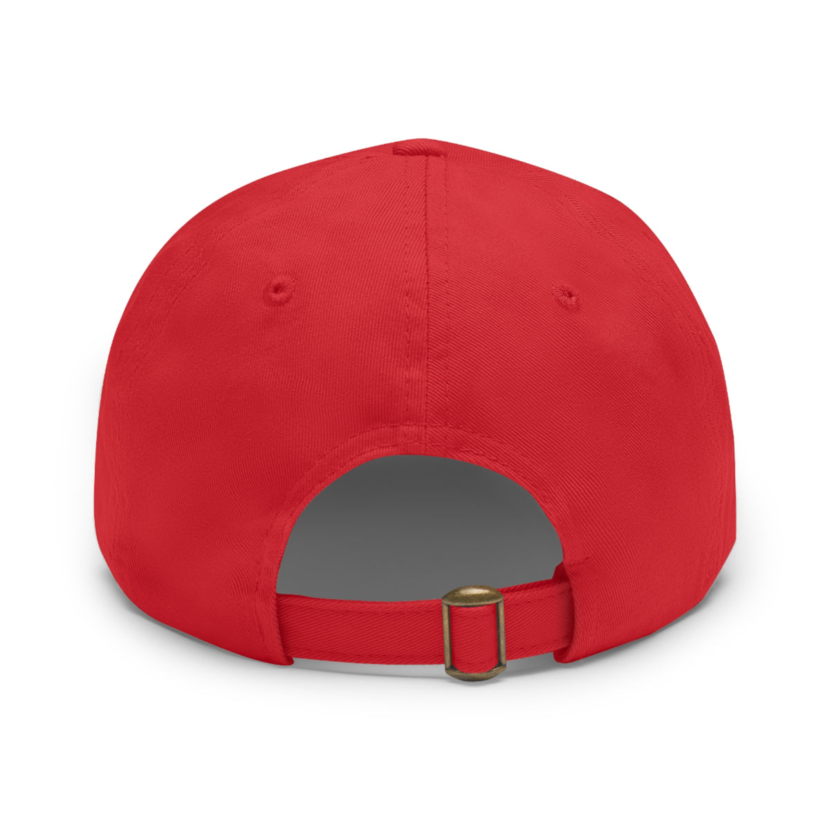 Willow & Wand Leather Patch Dad Hat — Coffee Shop Retro Logo Cap