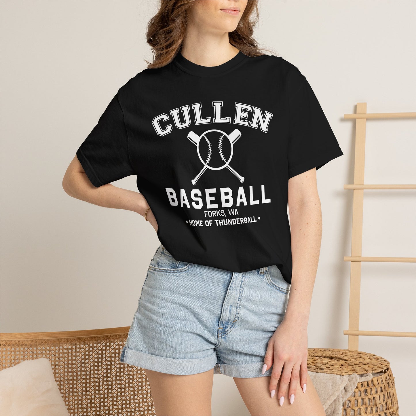 Vampire Baseball Team T-Shirt — Forks 'Home of Thunder ball' Vintage Tee
