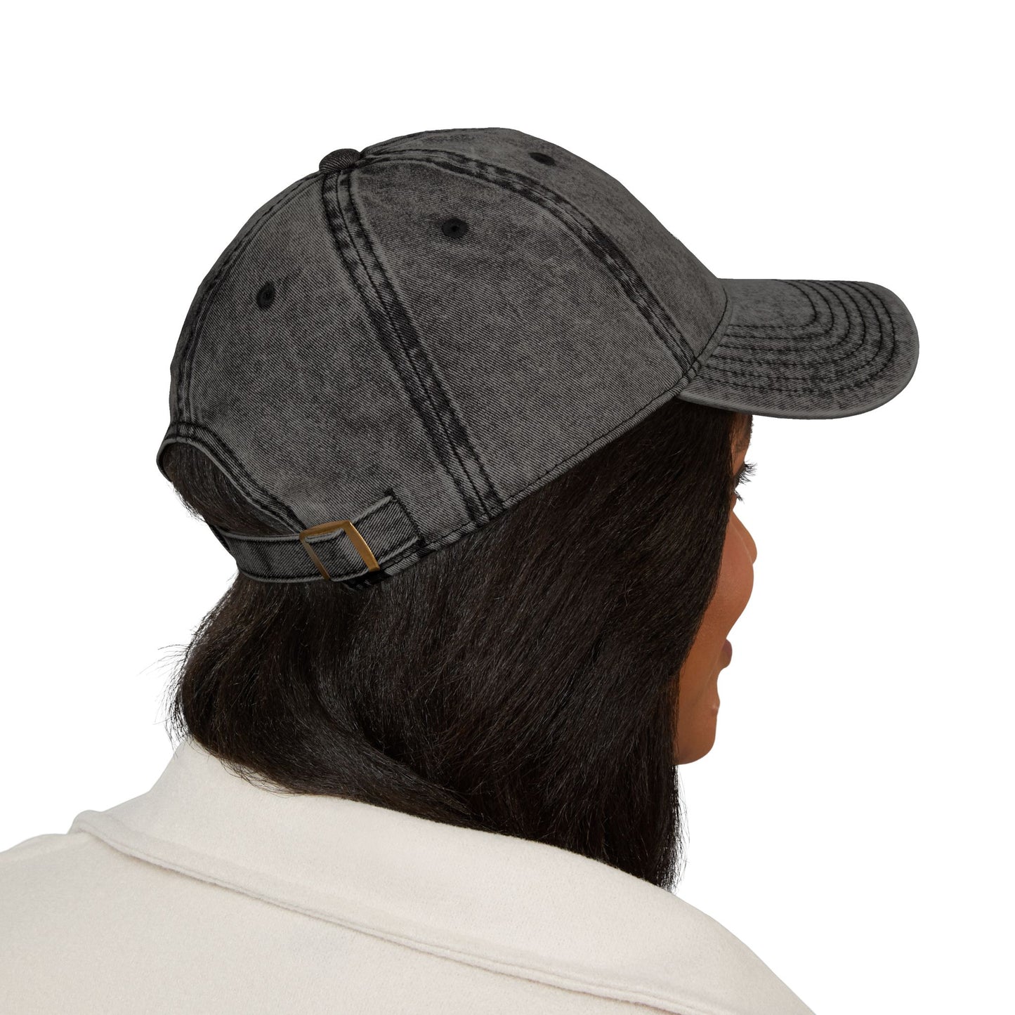 Embroidered Vintage Baseball Cap — "willow & WAND" Red Washed Hat