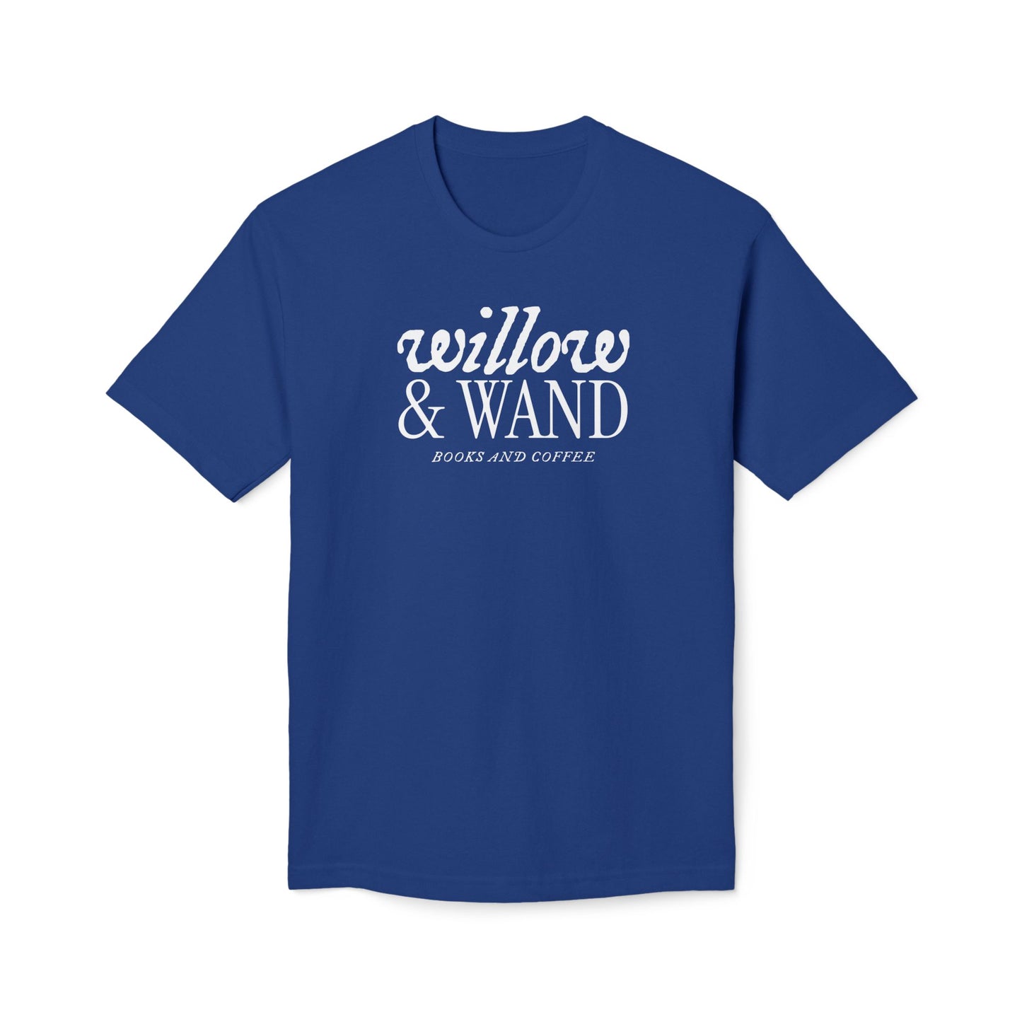 Midweight T‑Shirt — "Willow & Wand: Books and Coffee" Graphic Tee