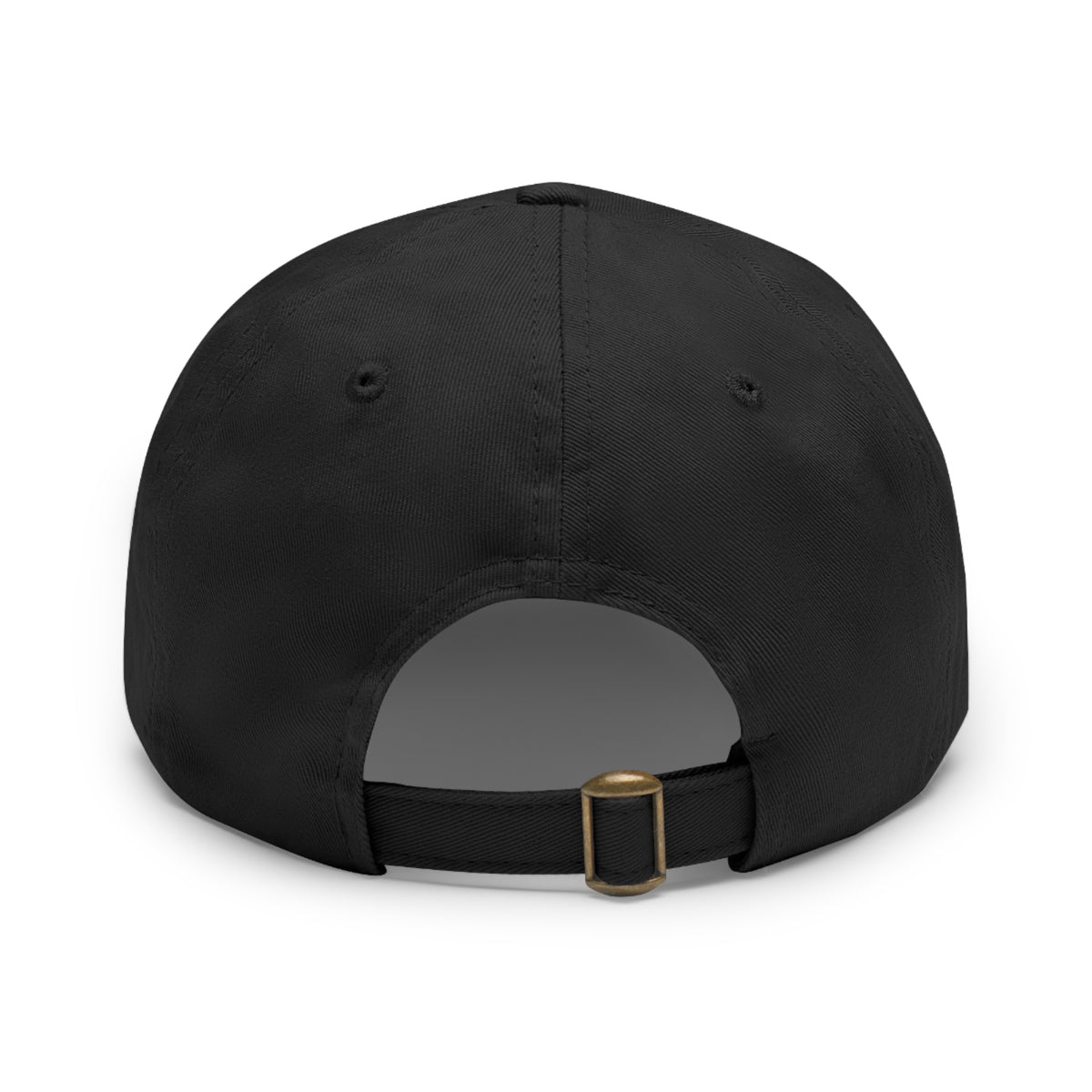 Willow & Wand Leather Patch Dad Hat — Coffee Shop Retro Logo Cap