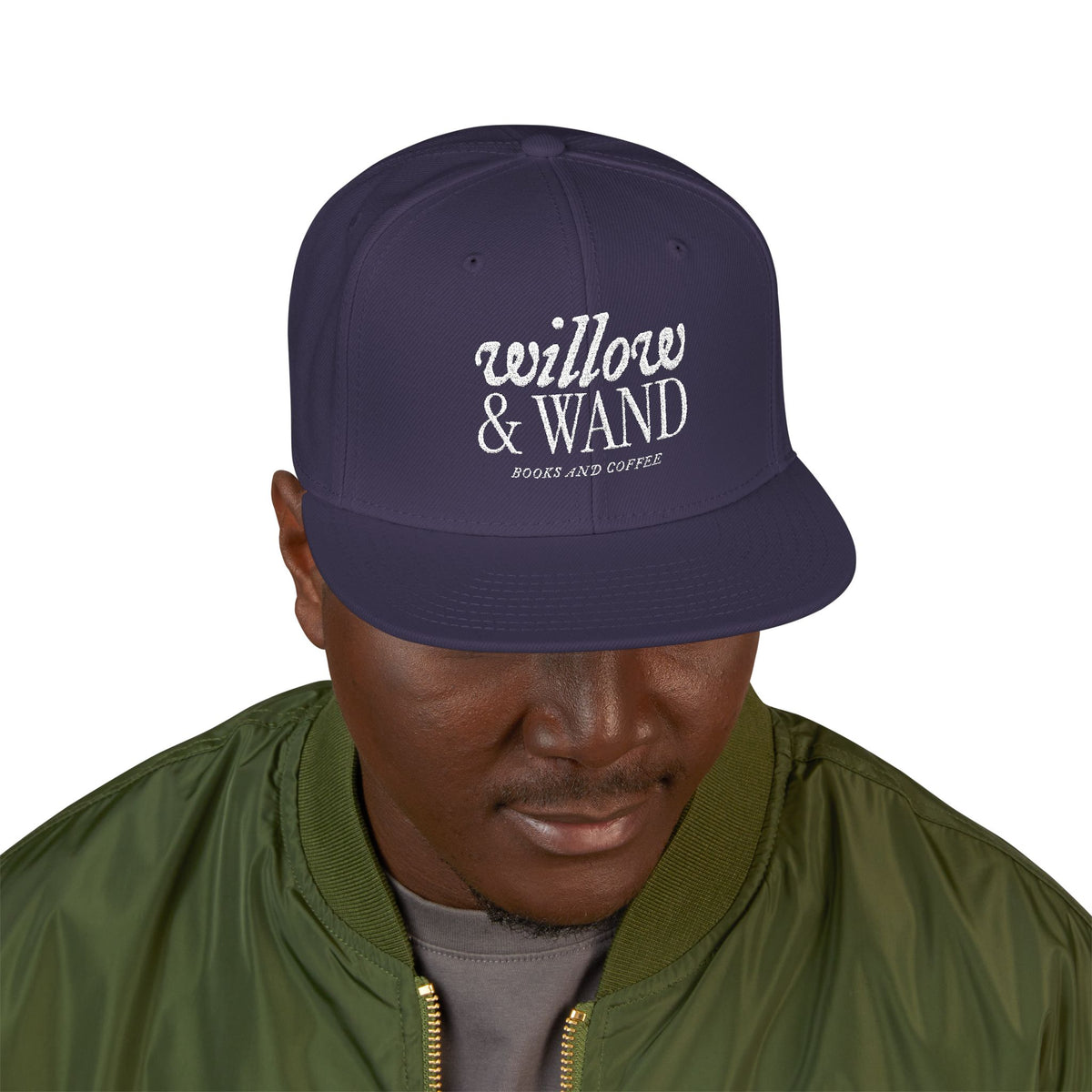 Embroidered Snapback Hat