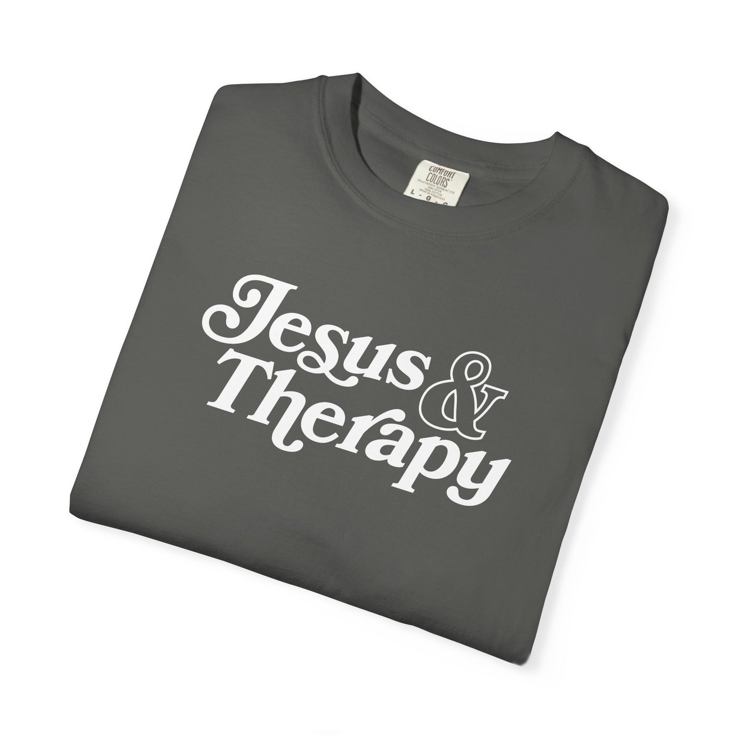 Jesus & Therapy T-Shirt — Faith-Based Christian Tee