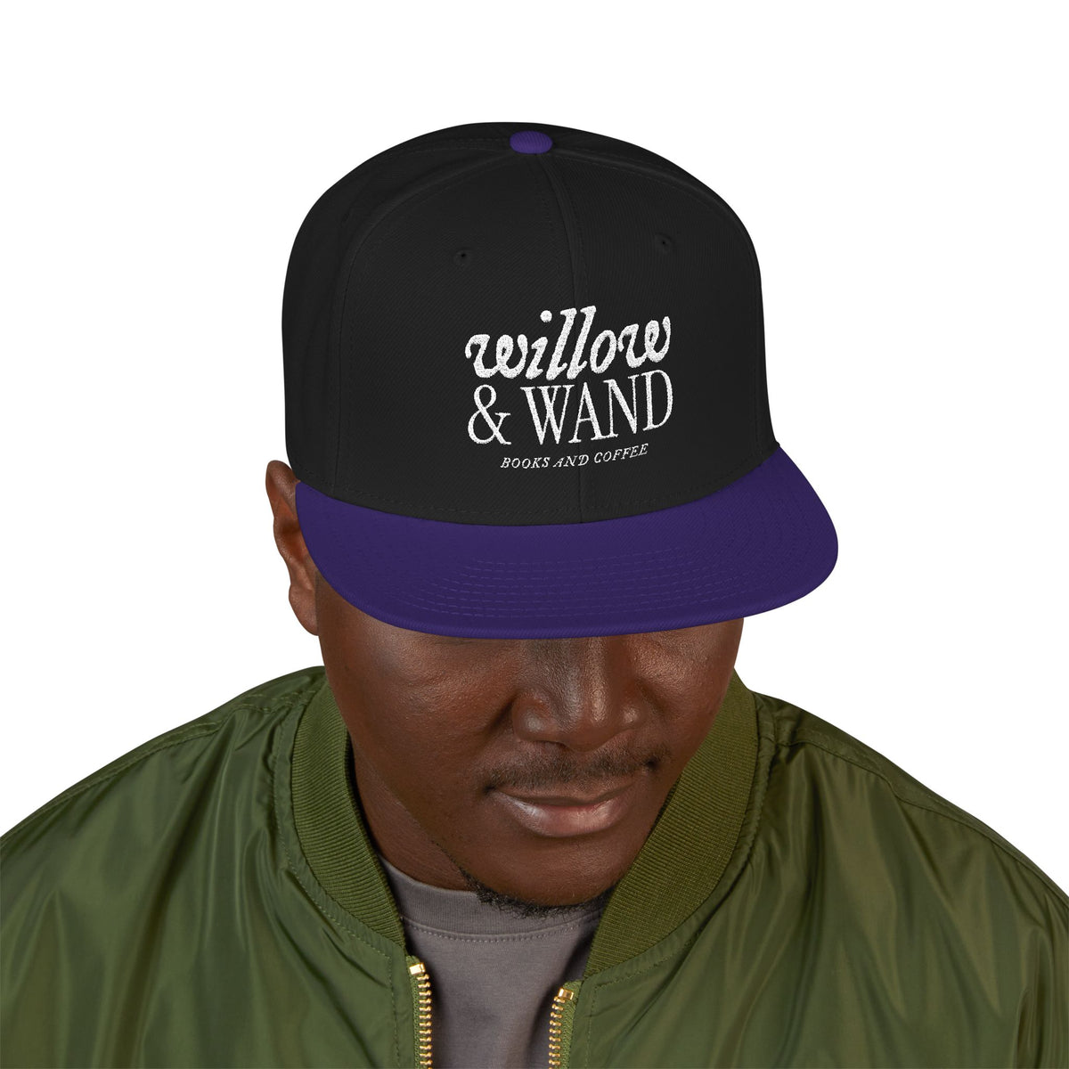 Embroidered Snapback Hat