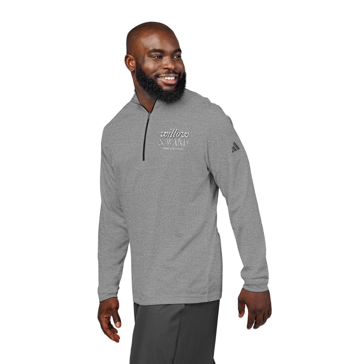 Adidas Embroidered Quarter-Zip Pullover