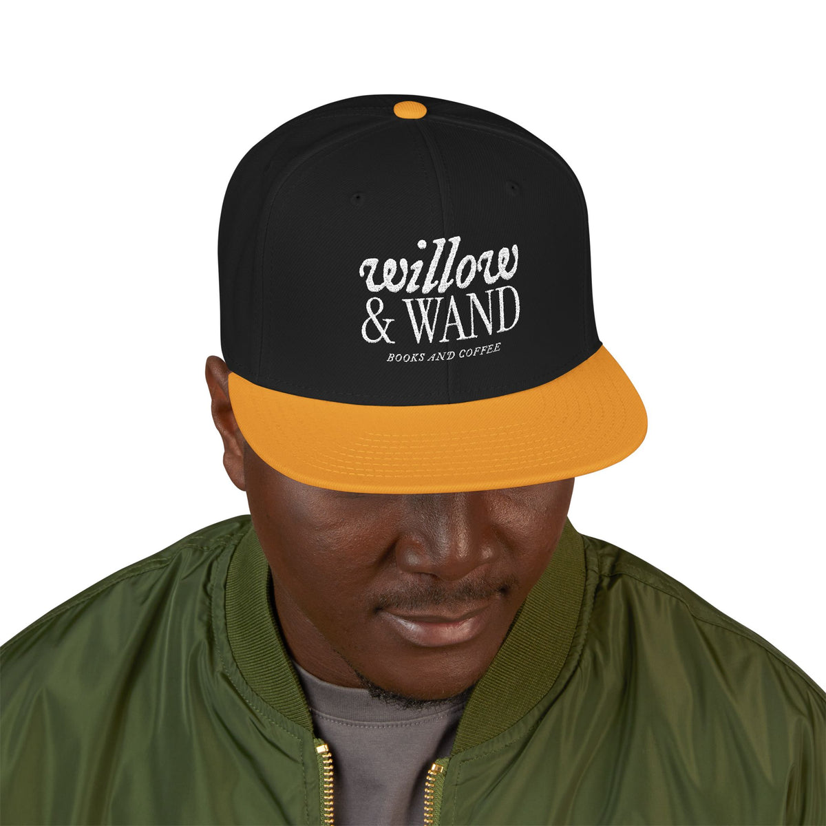 Embroidered Snapback Hat
