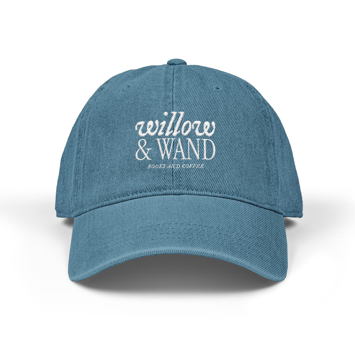 Willow & Wand Embroidered Denim Hat — Vintage Dad Cap
