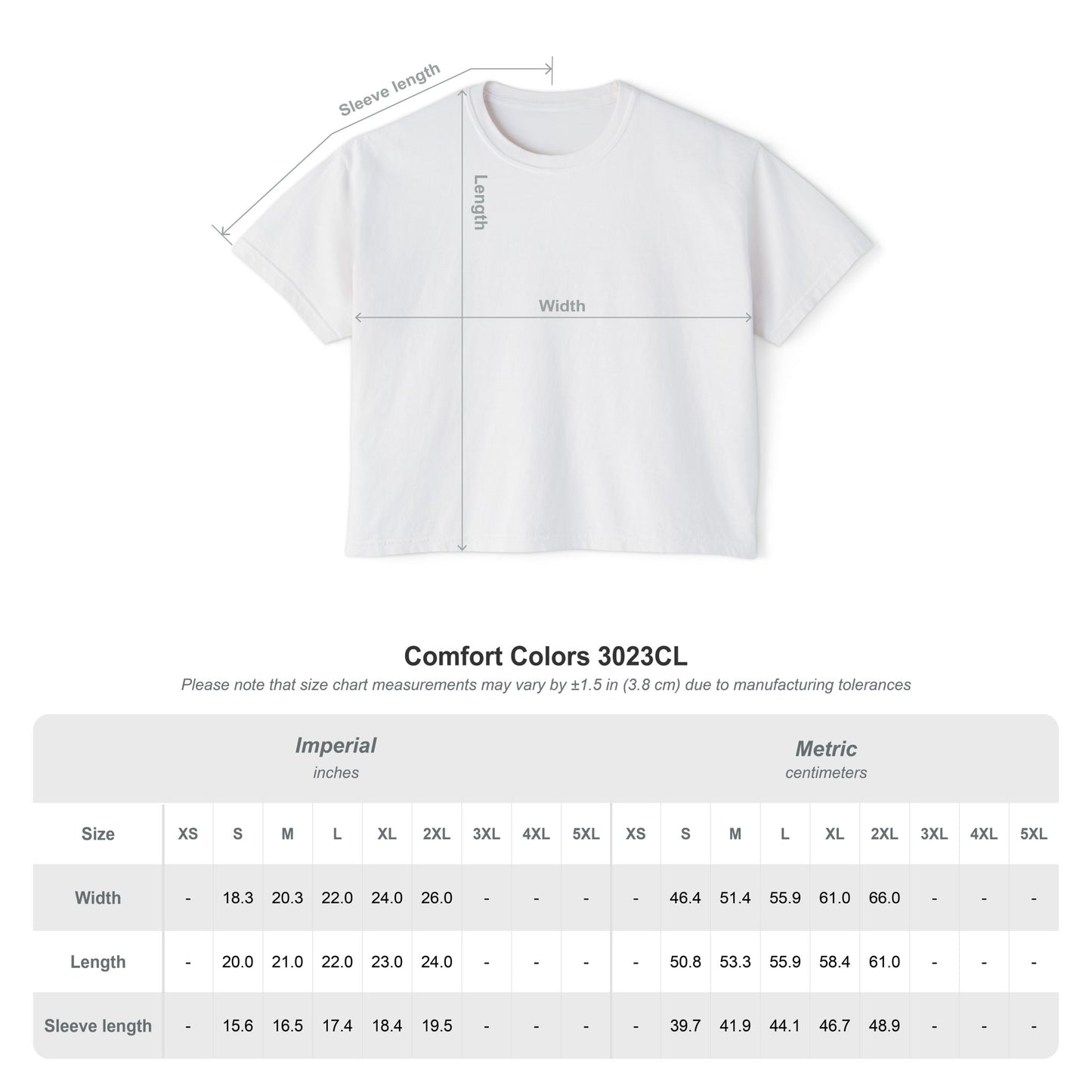 Boxy Women's Tee — Minimal White 'Willow & Wand' Logo
