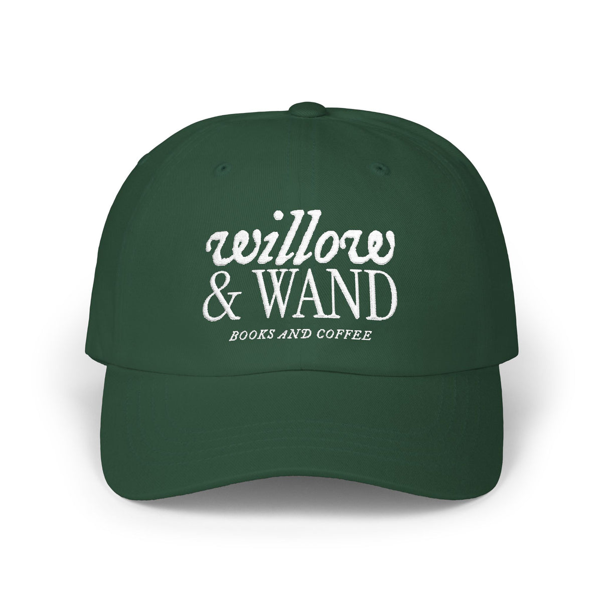 Classic Dad Cap - Retro Embroidered 'Anchored & Loved' White Cotton Baseball Hat