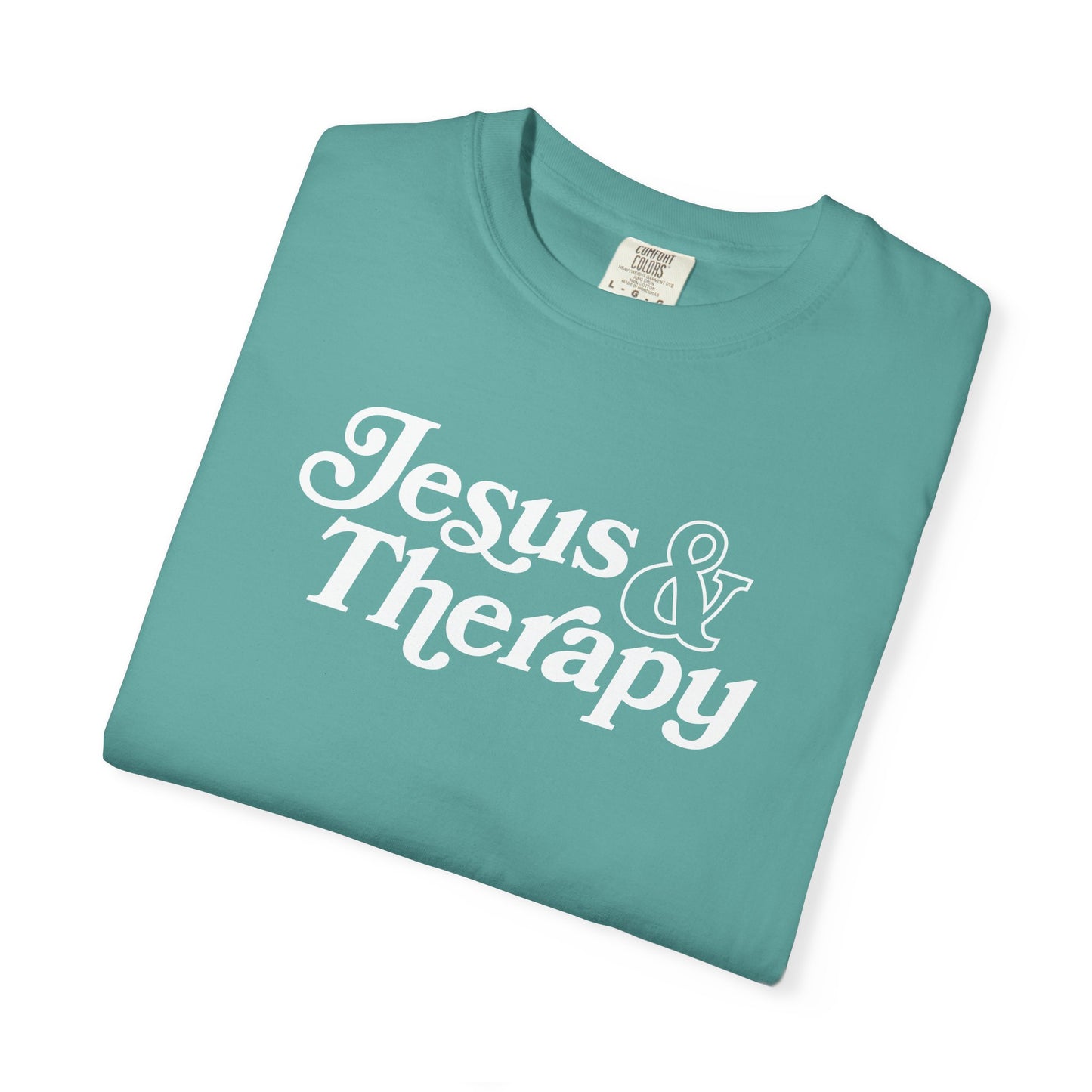 Jesus & Therapy T-Shirt — Faith-Based Christian Tee