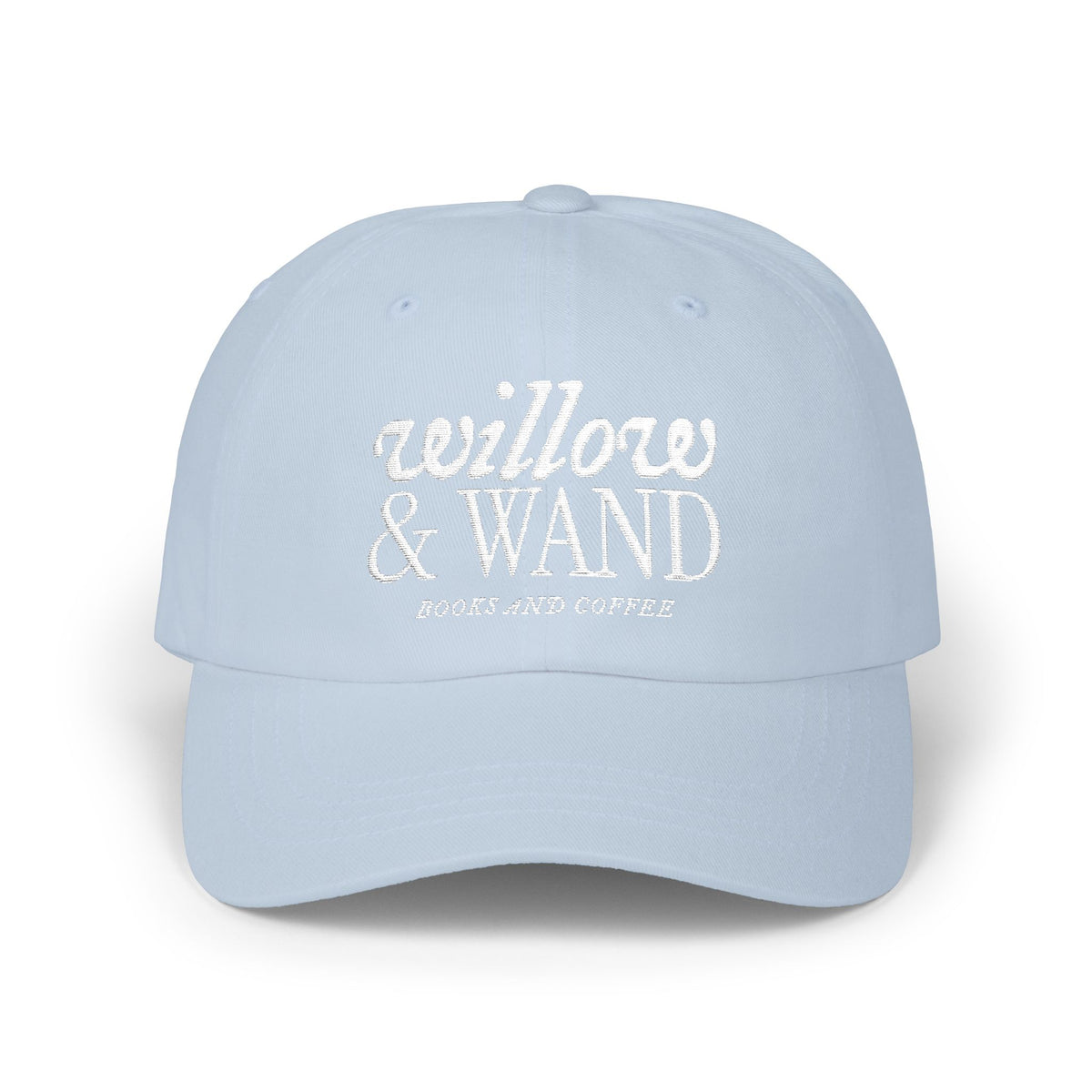 Classic Dad Cap - Retro Embroidered 'Anchored & Loved' White Cotton Baseball Hat