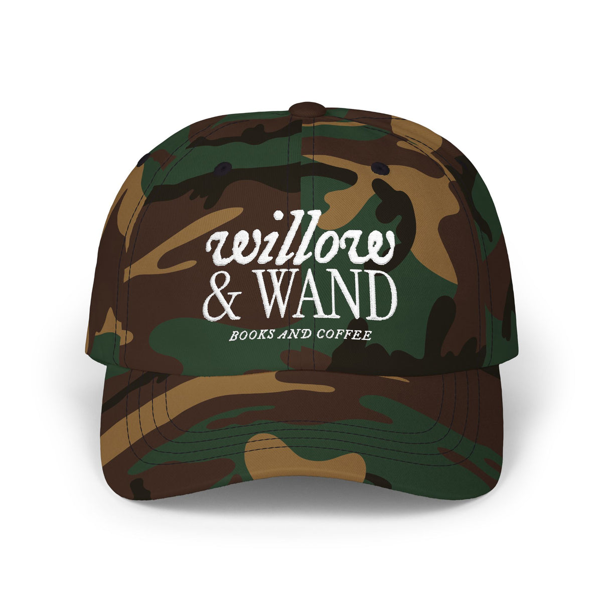 Classic Dad Cap - Retro Embroidered 'Anchored & Loved' White Cotton Baseball Hat