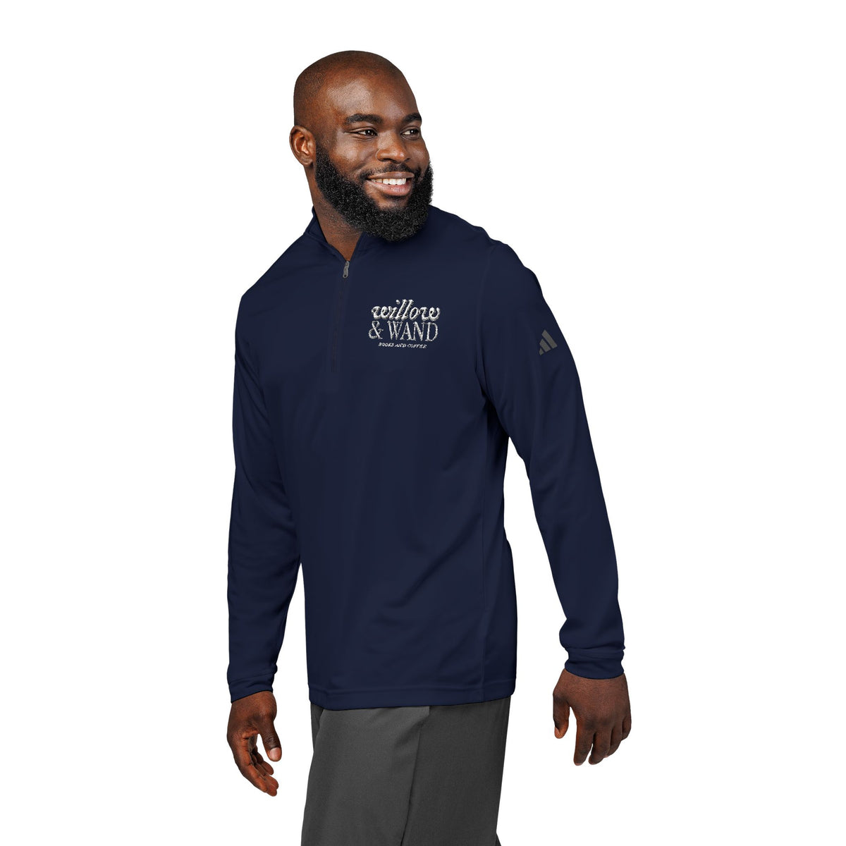 Adidas Embroidered Quarter-Zip Pullover