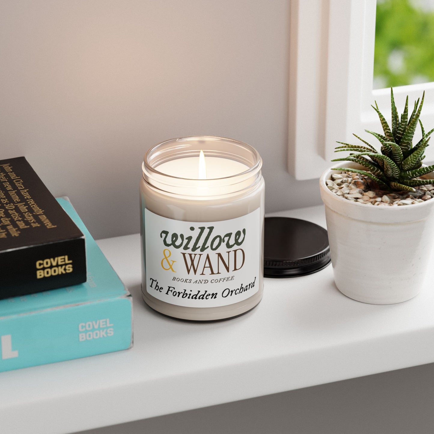 Willow & Wand Scented Soy Candle — Books & Coffee 9oz