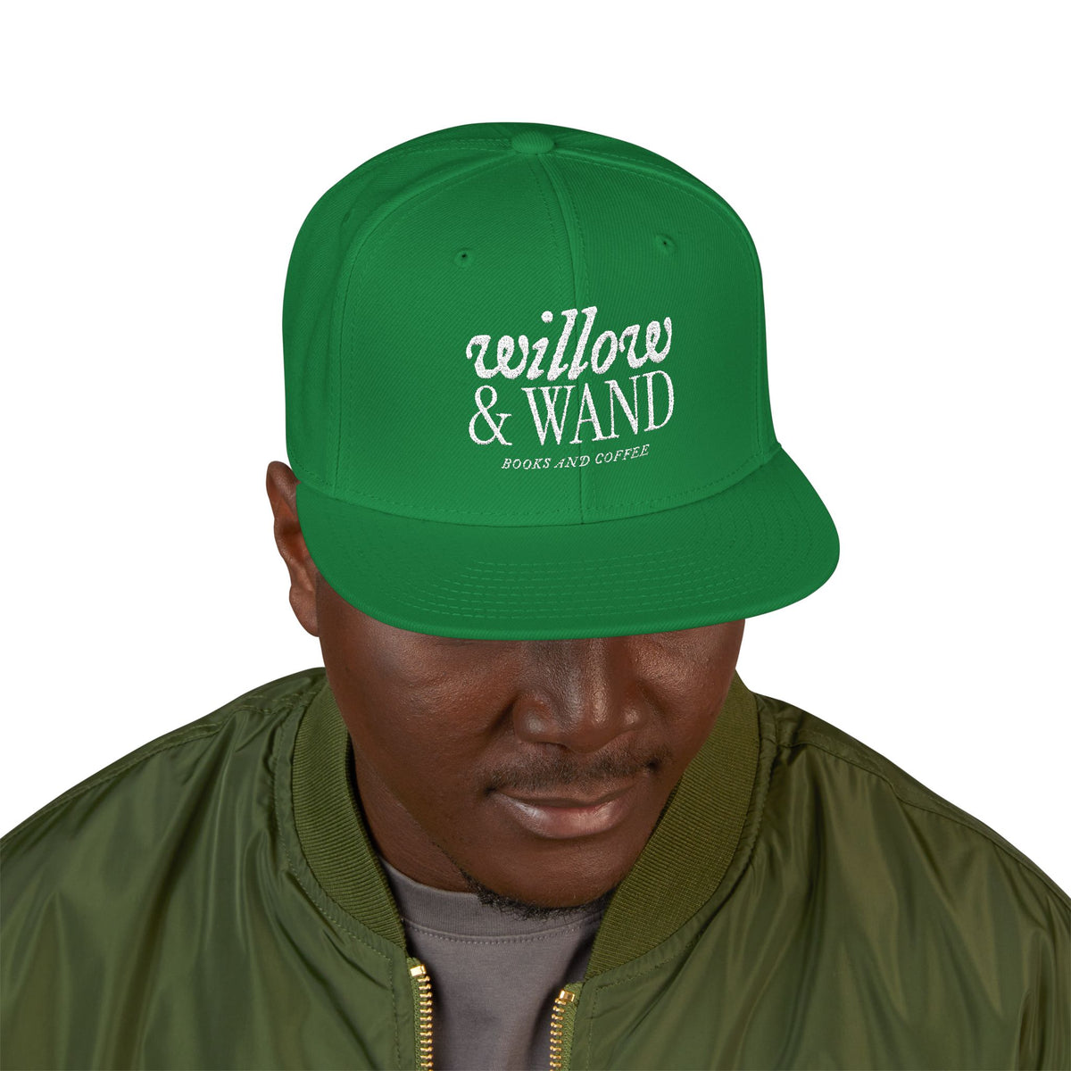 Embroidered Snapback Hat