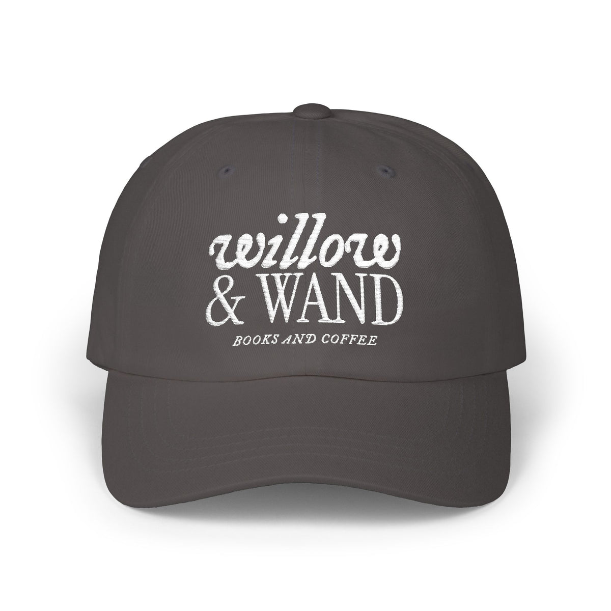 Classic Dad Cap - Retro Embroidered 'Anchored & Loved' White Cotton Baseball Hat