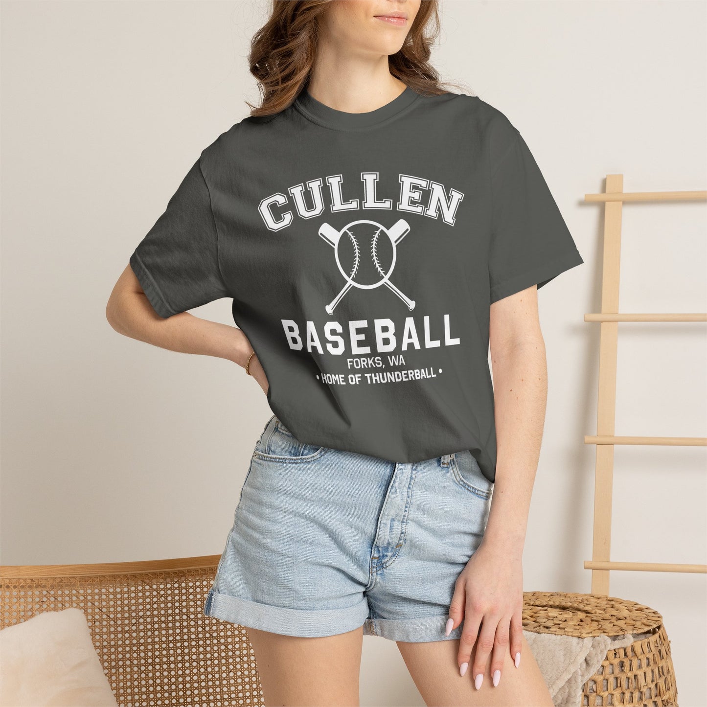 Vampire Baseball Team T-Shirt — Forks 'Home of Thunder ball' Vintage Tee