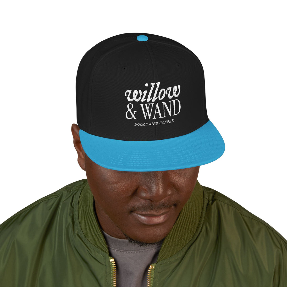 Embroidered Snapback Hat