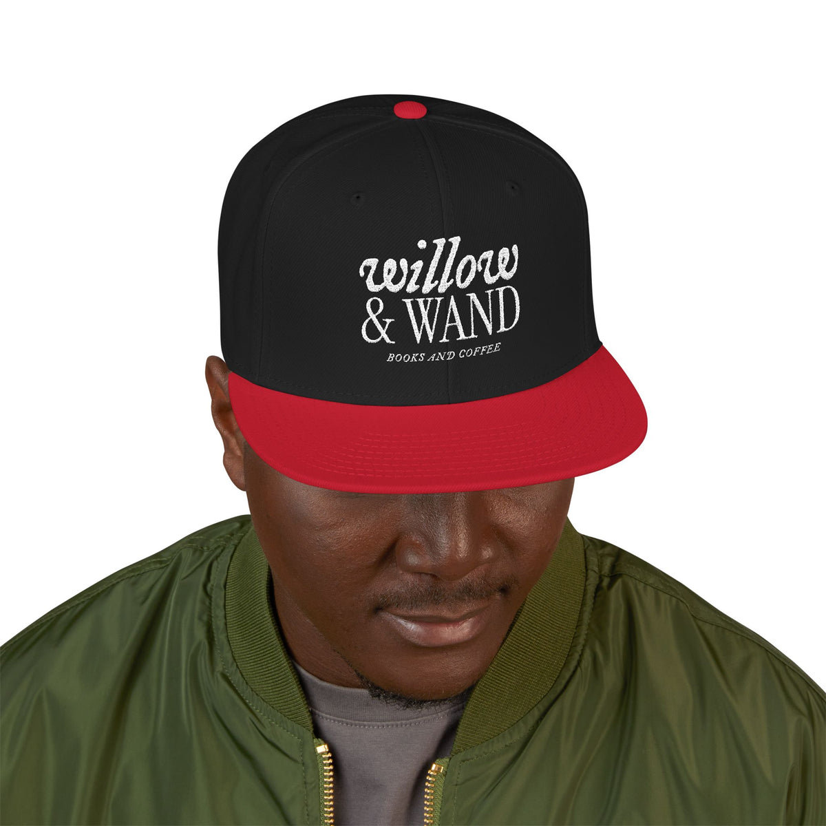 Embroidered Snapback Hat
