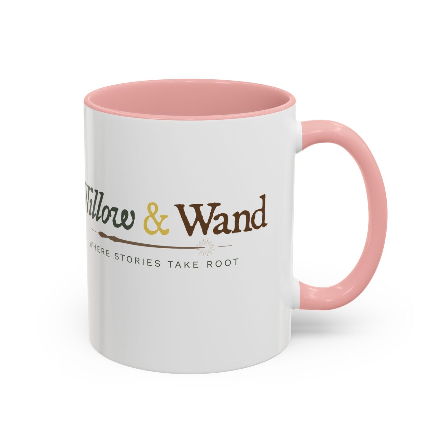Willow & Wand Accent Coffee Mug — 'Where Stories Take Root'