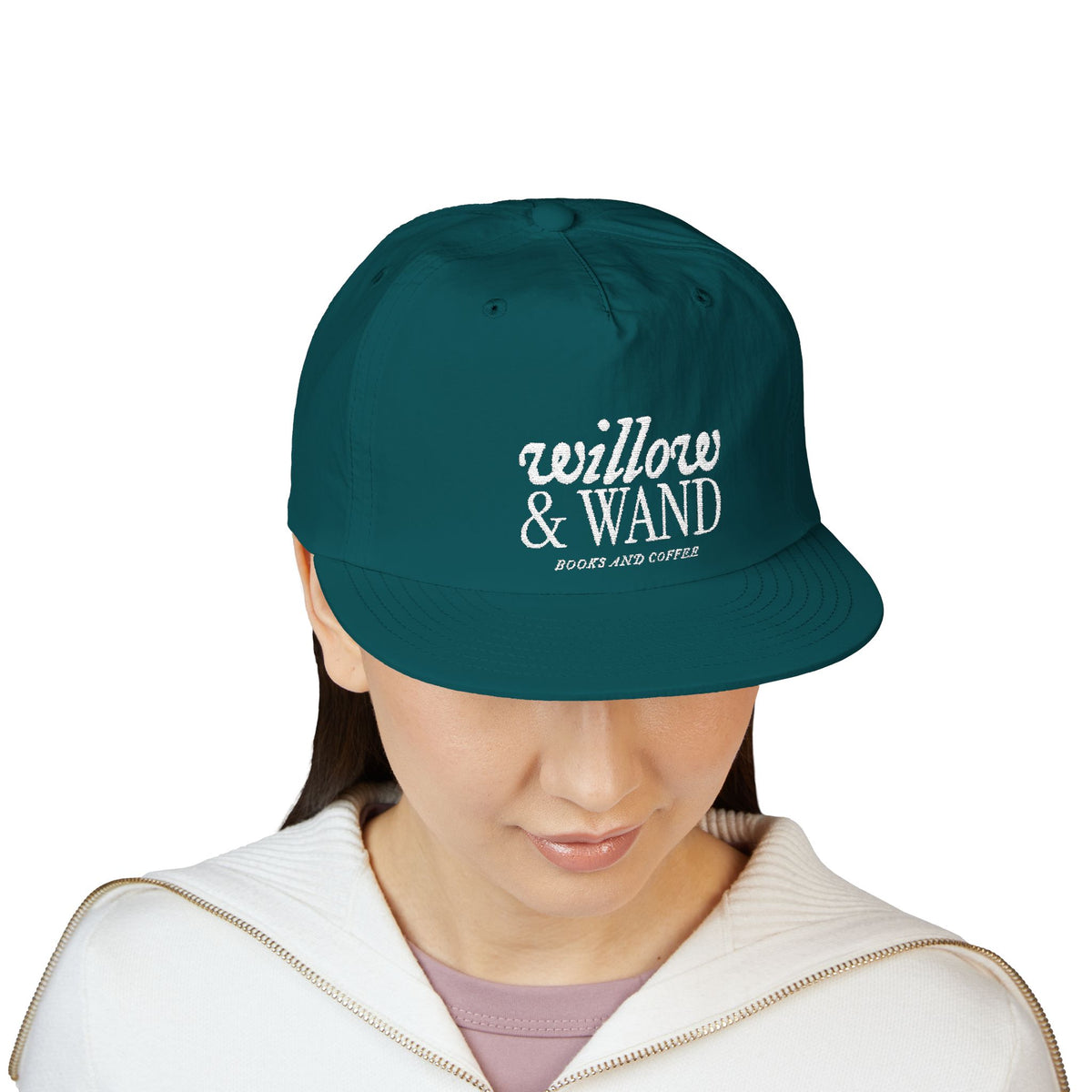 Surf Cap — Willow & Wand Embroidered Logo Snapback Hat