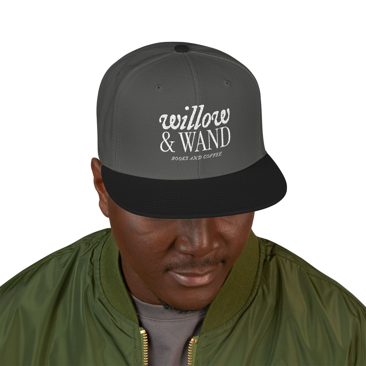 Embroidered Snapback Hat