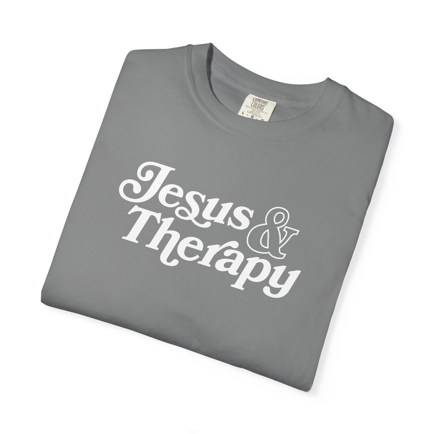 Jesus & Therapy T-Shirt — Faith-Based Christian Tee