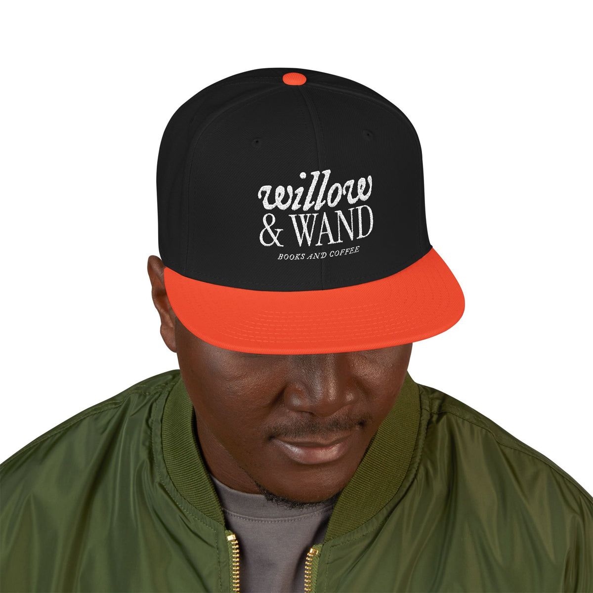 Embroidered Snapback Hat