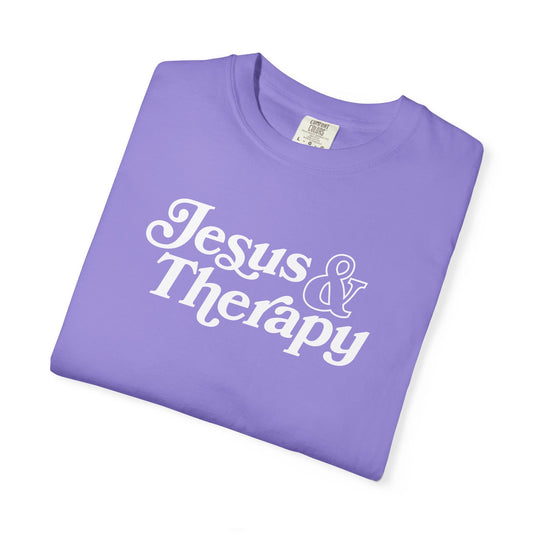 Jesus & Therapy T-Shirt — Faith-Based Christian Tee
