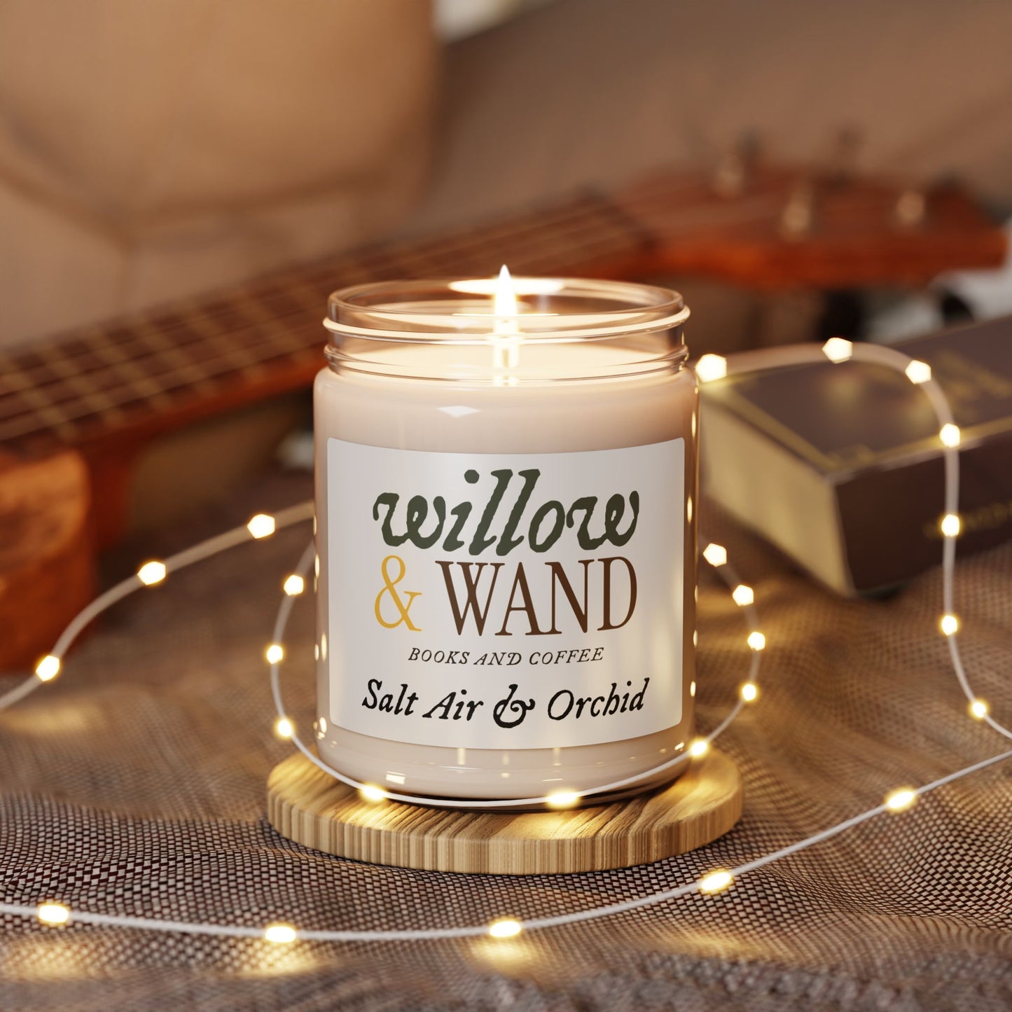 Willow & Wand Scented Soy Candle — Books & Coffee 9oz